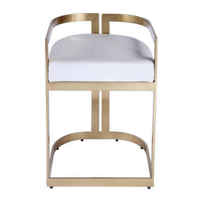 Clarence Faux Leather 23" Dining Stool