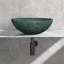 Lavabo vasque en marbre vert naturel, surface polie, pierre naturelle, marbre véritable, marbre véritable