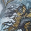Emerald Marbling Print