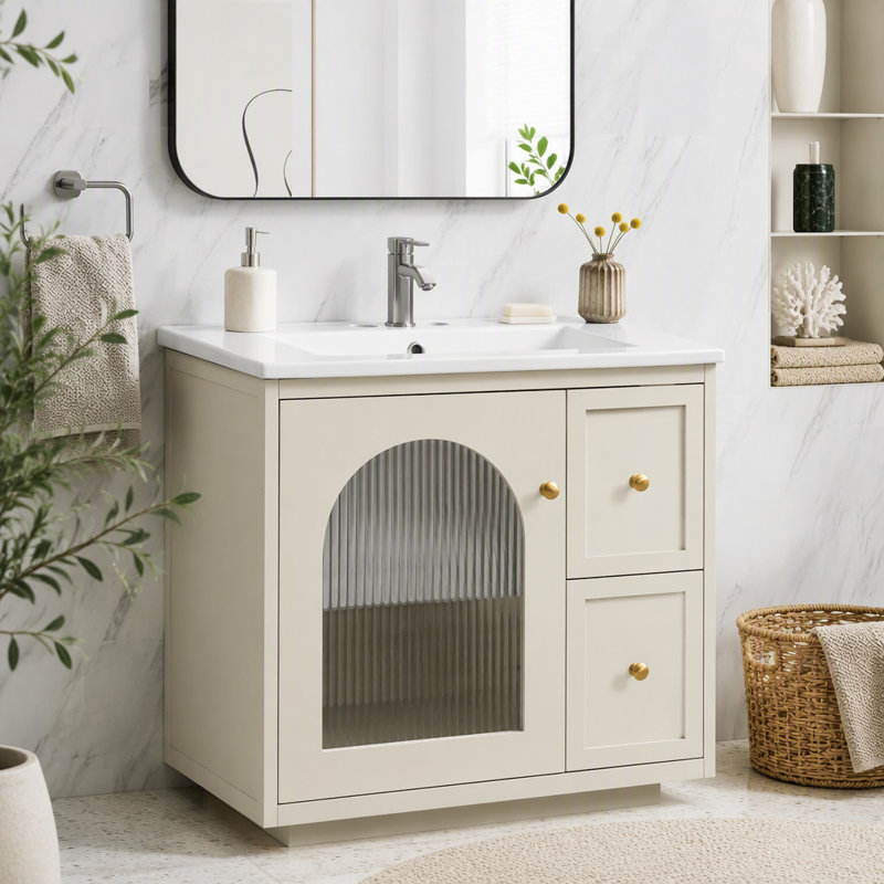 Ensemble de meuble-lavabo 24 "24", Beige