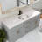 61 Inch Cultured Marble Vanity Top with Backsplash, Improved Package-78654968