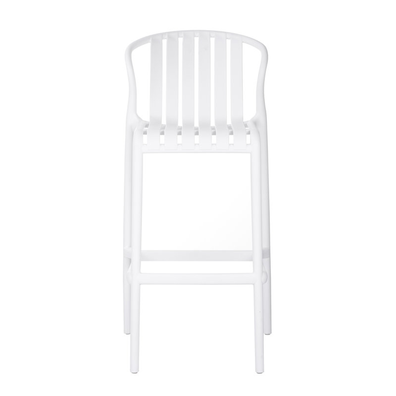Tabouret de bar d'extérieur Capucine, Blanc