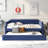 Upholstered Daybed With Trundle, Wood Slat Support,Upholstered Frame Sofa Bed , Twin-1890038412