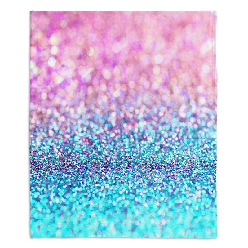  Jeté pastel scintillant, l 68 po x L 80 po