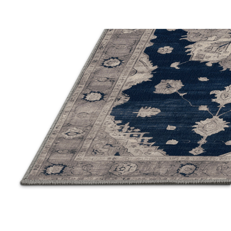 Tapis gris lavable à la machine