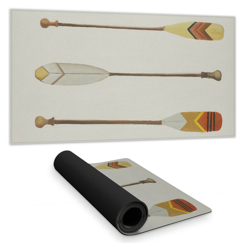 Canoe paddles - 15.75"x31.50" Desk mat