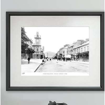 Porthmadog, High Street 1908 by Francis Frith - Single Picture Frame Print