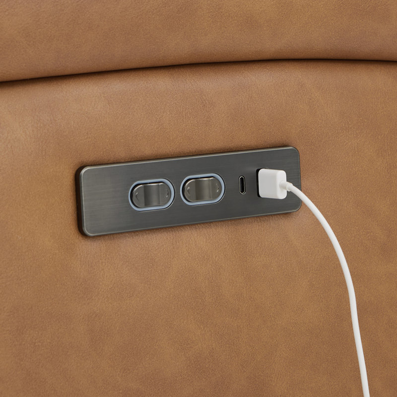 Bricia Zero Wall Power Recliner, Cognac