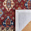 Tapis rouge / bleu en laine / coton touffeté à la main Armintha-735336801