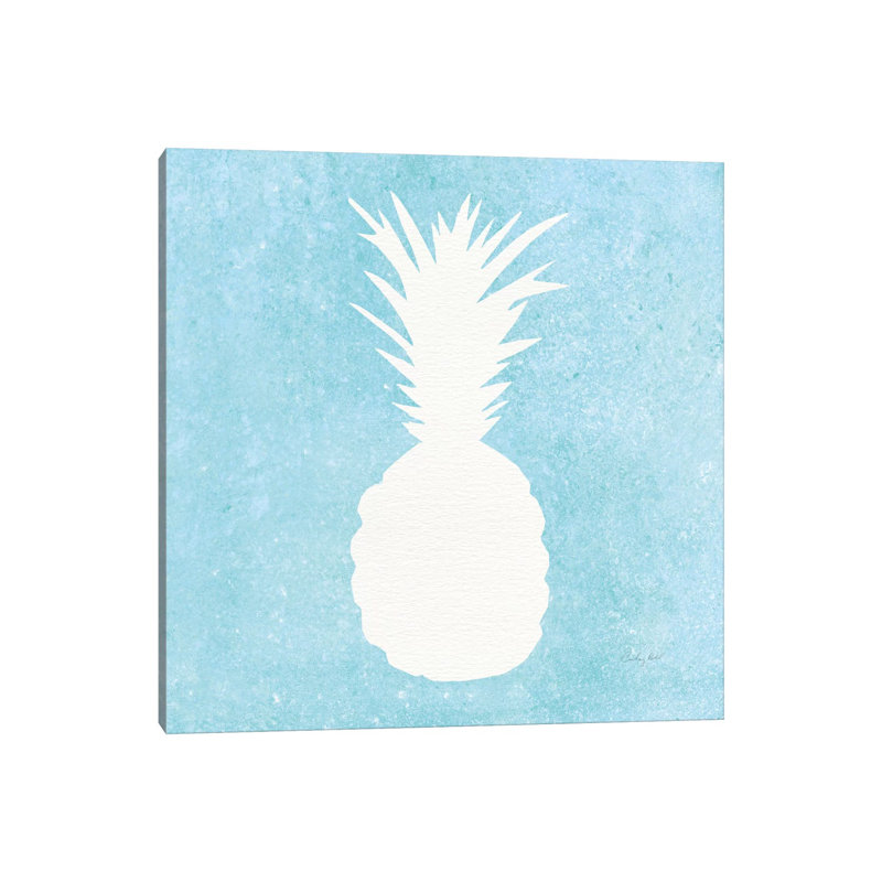 Tropical Fun: Pineapple Silhouette I by Courtney Prahl - Wrapped Canvas Gallery-Wrapped Canvas Giclée, 30.48cm H x 30.48cm W
