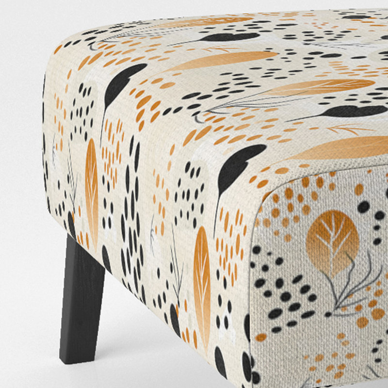 Fauteuil de chambre beige et noir à imprimé guépard Simplicity I