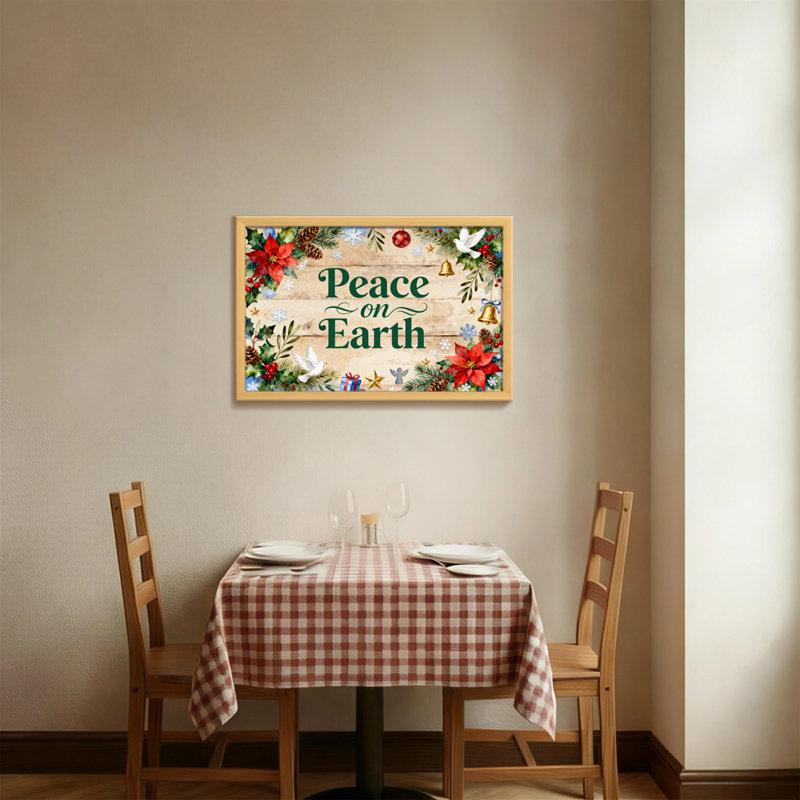 Paix de Noël sur terre, motif décoratif de Noël