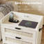 59.9cm W Manufactured Wood Bedside Table-1239542817