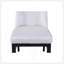 Chaise d'appoint contemporaine rembourrée en tissu texturé 2pc-459811008