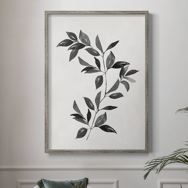 «Multi Leaf Montage II», reproduction encadrée - bois massif 46871, H 30 po x l 24 po