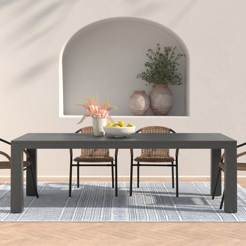 Georgie Rectangular Outdoor Dining Table Yes , 90 " W 42.09 " D