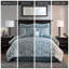Édredon très grand / argenté - Tissage texturé magnifique, 1 et 2 coussins décoratifs, jupe de lit, coussins brodés, facile d'entretien, rembourrage-121405834