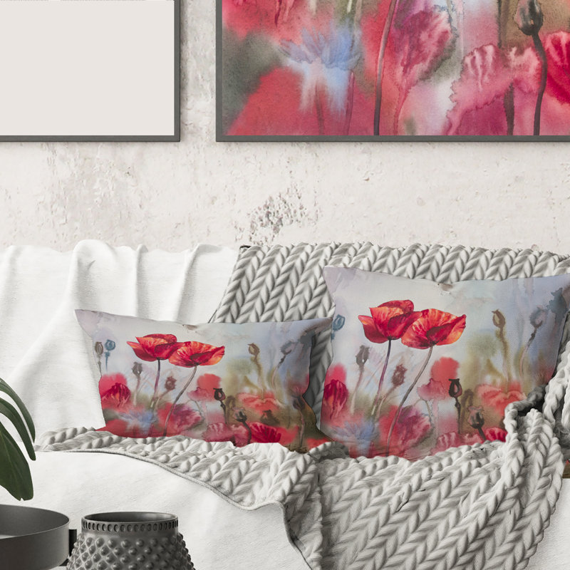 Floral Throw Pillow
