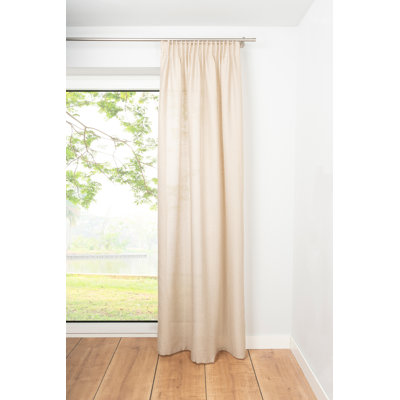 Gardine Dot mit Schlaufen (1 Stück), transparent