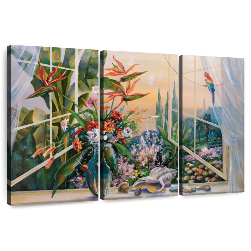 Lilie Window, 32" H x 50" W