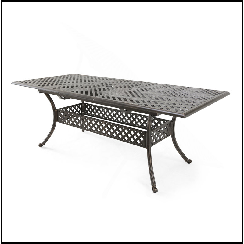 Table de salle à manger extensible avec matériaux résistants aux intempéries et conception rustique élégante pour les réceptions en plein air