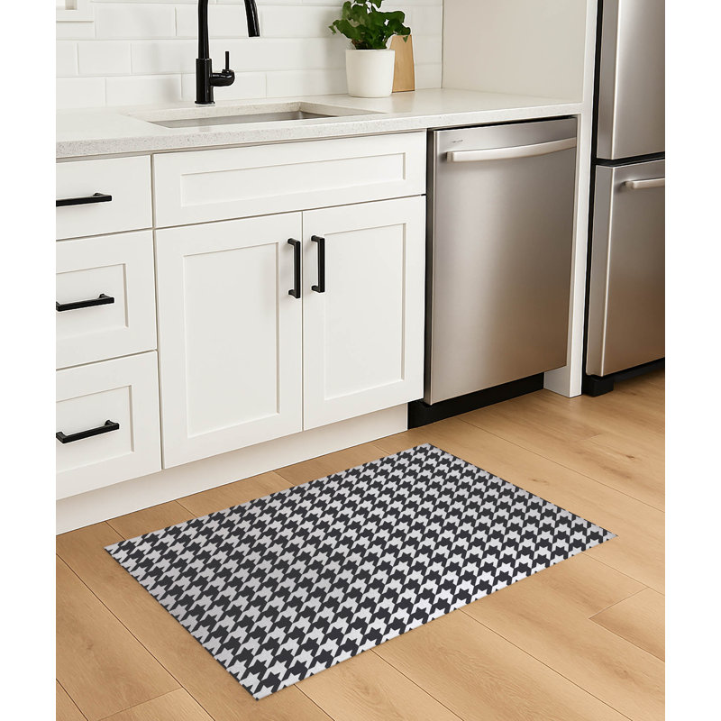 Tapis de cuisine léger antidérapant, Gris anthracite, Rectangle 4pi x 6 pi