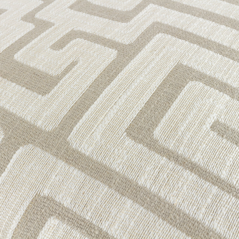 Avemaria Geometric Square Cushion Cover, Ecru