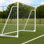 But de soccer en acier pliable - Buts de soccer pour la cour arrière avec cible d'entraînement et 6 cônes