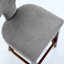 Ensemble de tabourets de bar à hauteur de comptoir de style Mid-Century, chaises d'appoint rembourrées en tissu de lin de ferme avec dossier incurvé et clous en cuivre, idéal pour les cuisines-1986802860