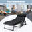 Fold Sleeping Cots, Adjustable 5-Position Folding Bed with 2-Sided Mattress & Pillow