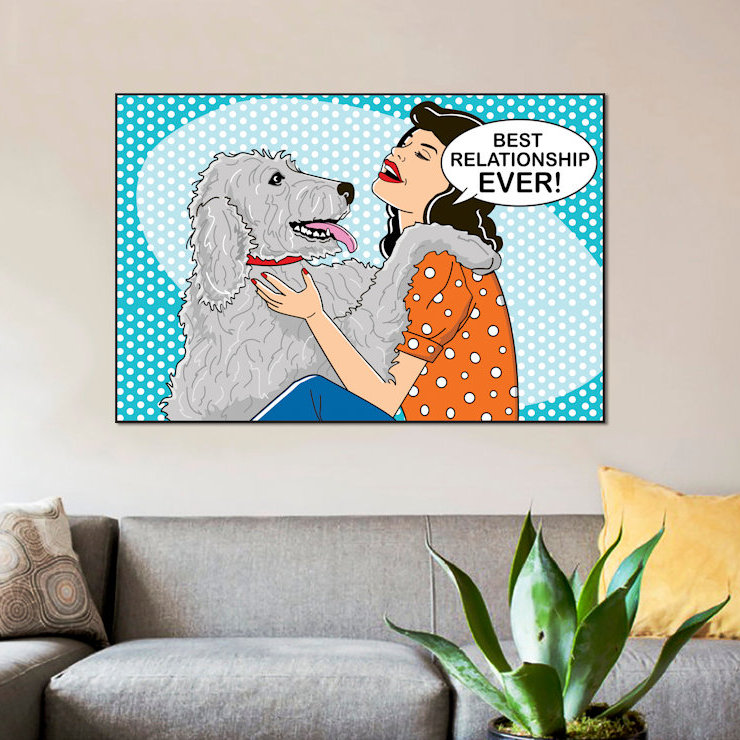 « best relationship jamais », impression sur toile, H 12 po x l 18 po x P 1,5 po, Toile tendue, Pas de tapis