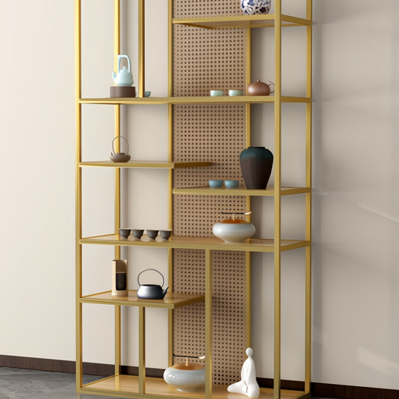 Rickett, Doré, (7 tablettes) H 78,7 po x l 31,4 po x P 11,8 po