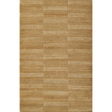 Jute / Sisal Striped Area Rug in Brown