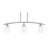 Kurve 3 Light Island Light Shown In Graphite Finish With 5" Textured Glass-101808432