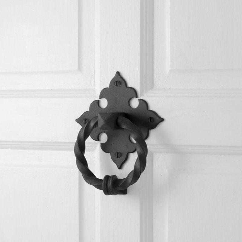 Heurtoir de porte en fer forgé