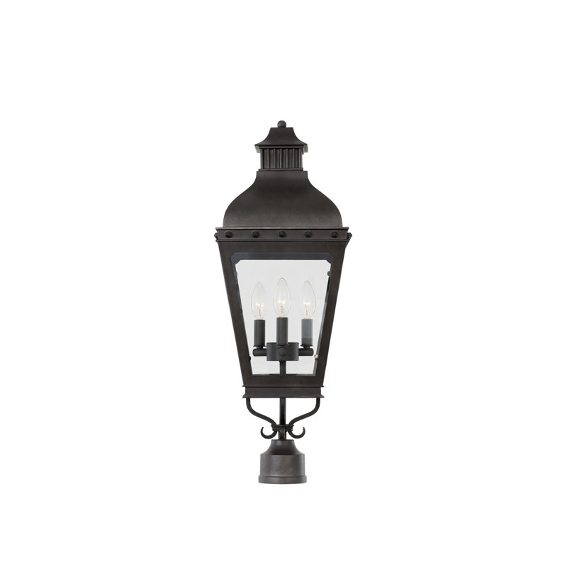 Winchester Outdoor 3 LT Aged Iron Outdoor Post Mount Kalco
