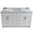 Compson 61'' Double Bathroom Vanity with Carrara Marble Top