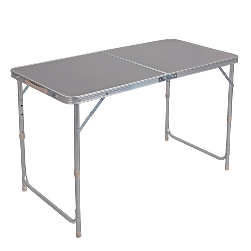 Matamoras Rectangular Wood Folding Outdoor Camping Table , 120cm W 60cm D, Grey
