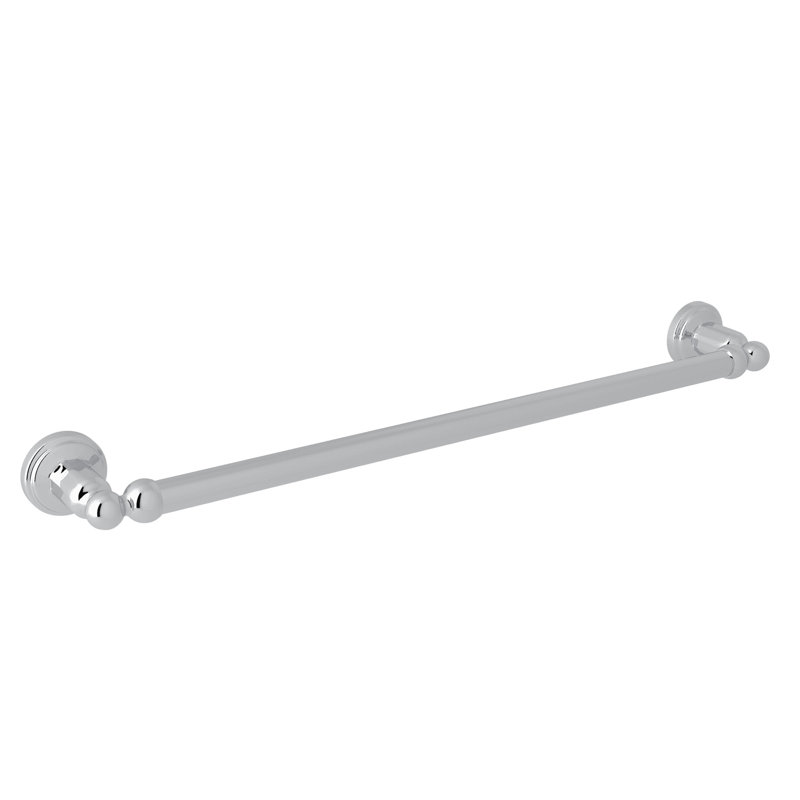 Edwardian Towel Bar, 2" H x 19.5" W x 2.5" D, Polished Chrome