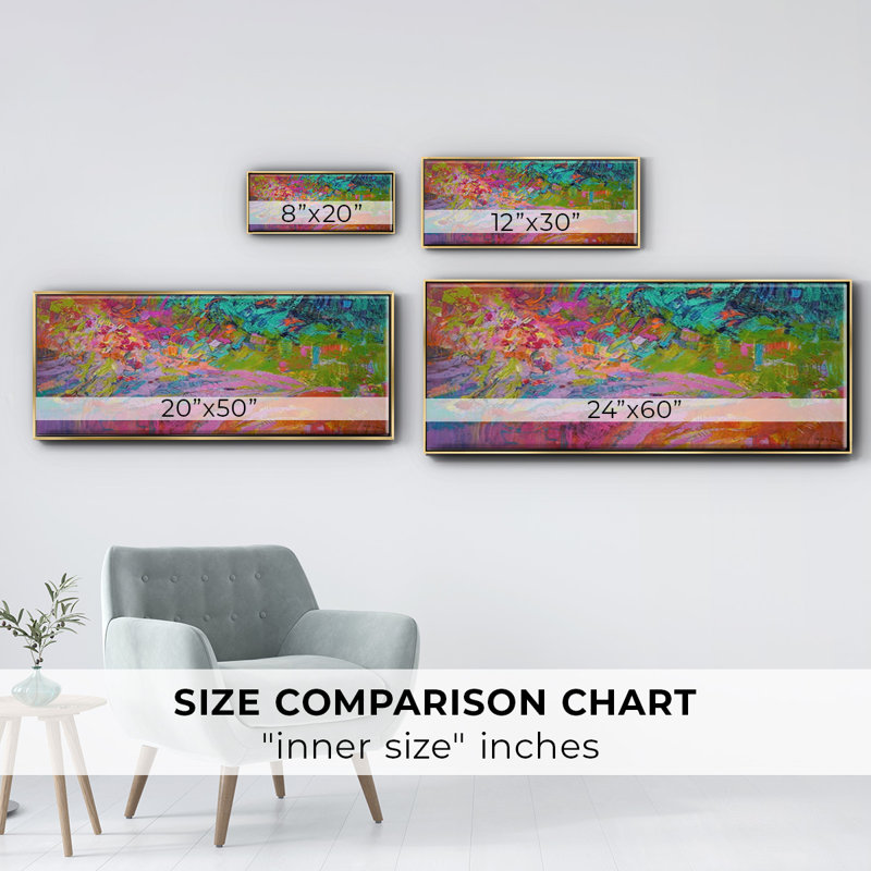 Passion Diva- Framed Canvas, 20" H x 50" W