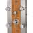 Bali 10-in Rain Showerhead ShowerSpa with 6-Body Jets Pivoting Shower Arm Handshower and Tub Spout Bamboo and Brushed Nickel
