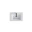 Meuble-lavabo simple de 30 po de hauteur autoportant blanc avec plateau en pierre blanc brillant et 2 tiroirs moderne-1247423571