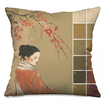 Portrait Throw Pillow, Art Double Sided Pillows