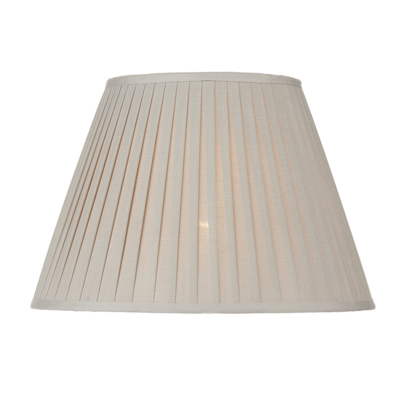 30cm H Silk Empire Lamp Shade ( Screw On ) in Beige