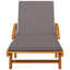vidaXL Sun Lounger Set of 2 Brown, Dark Grey Solid Acacia Wood Large-268039811