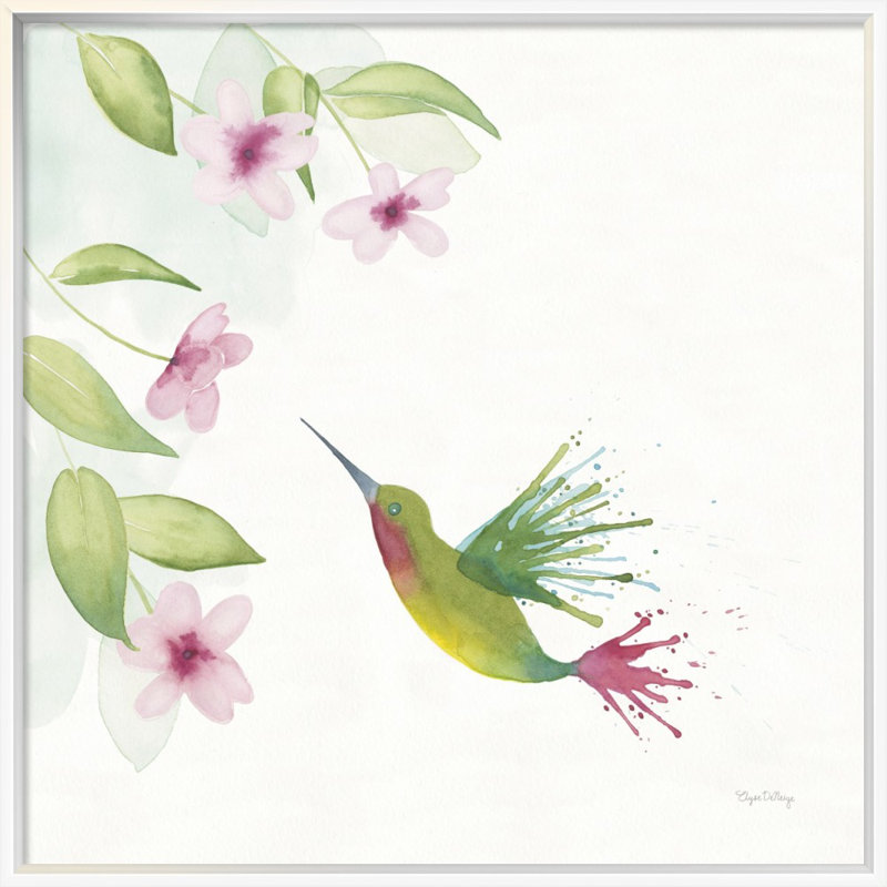 'Flit ' Unframed Giclee On Paper Print, 24in X 24i " Flit " Painting Print, 18" H x 18" W, No Matte, Wrapped Canvas