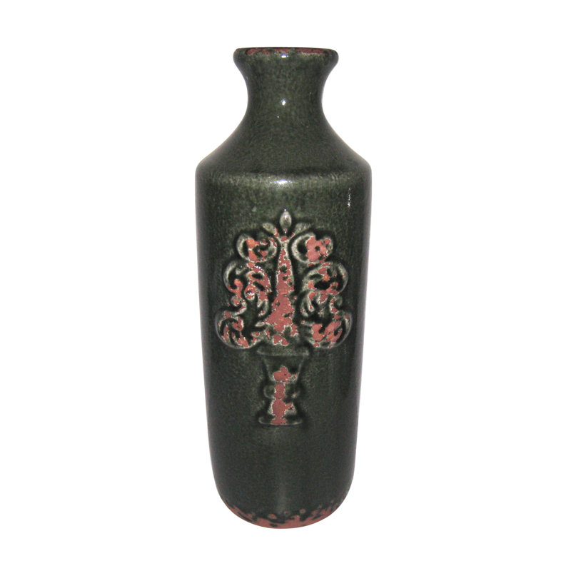 Vase de table en céramique Flower Bud, H 12,2 po x l 4,3 po x P 4,3 po