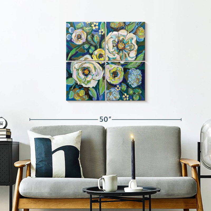 Floral océan maison, H 26 po x l 26 po