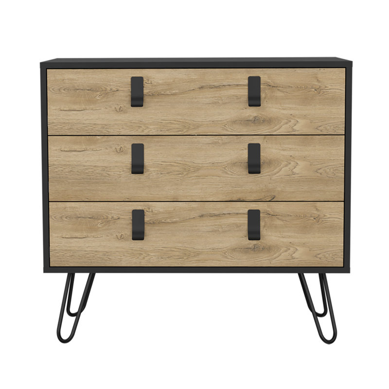 Dresser Magness, Bedroom, Black /Macadamia