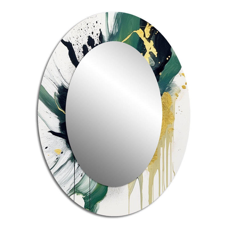 Loranger - Miroir abstrait en métal, 40 po x 30 po